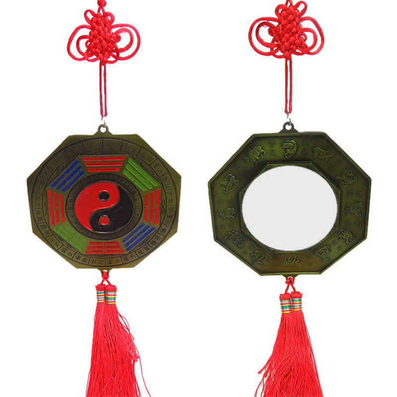 Feng Shui Bagua Map Chinese Knotting Harmony Energy Map Mirror - 13CM Bagua Map - image 21