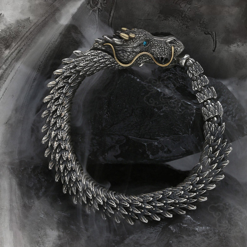 Buddha Stones Nordic Dragon Handmade Amulet Luck Protection Chain Bracelet - image 7