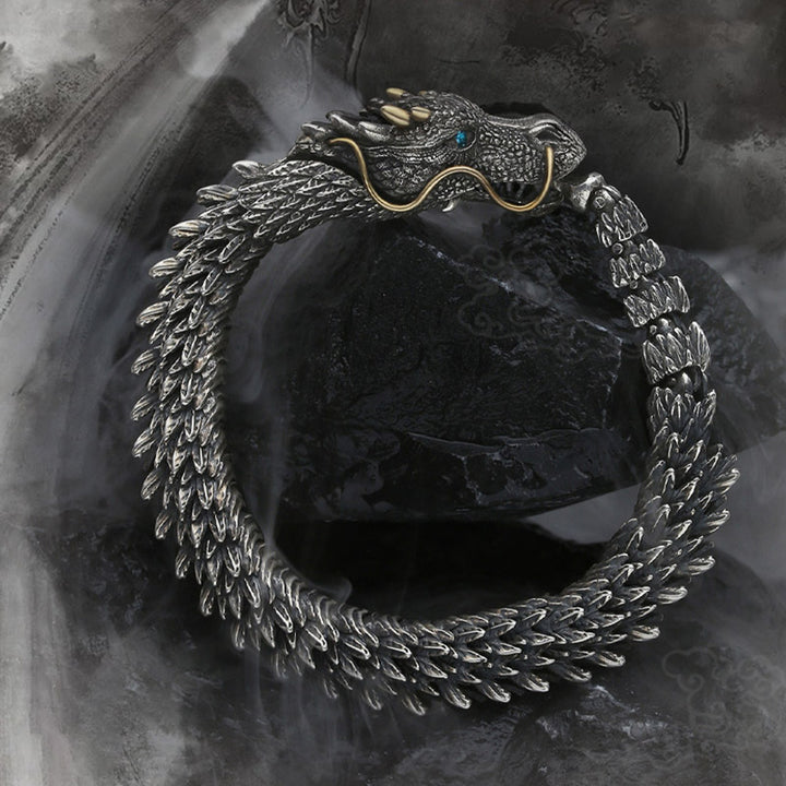 Buddha Stones Nordic Dragon Handmade Amulet Luck Protection Chain Bracelet - image 7