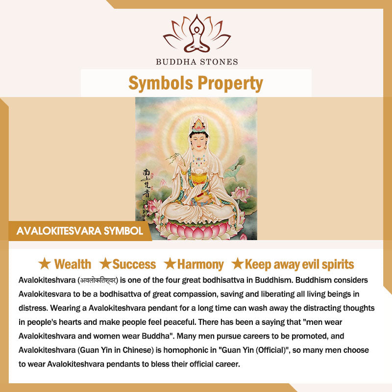 Buddha Stones Natural Jade Avalokitesvara Amulet Wealth Necklace Pendant - image 11