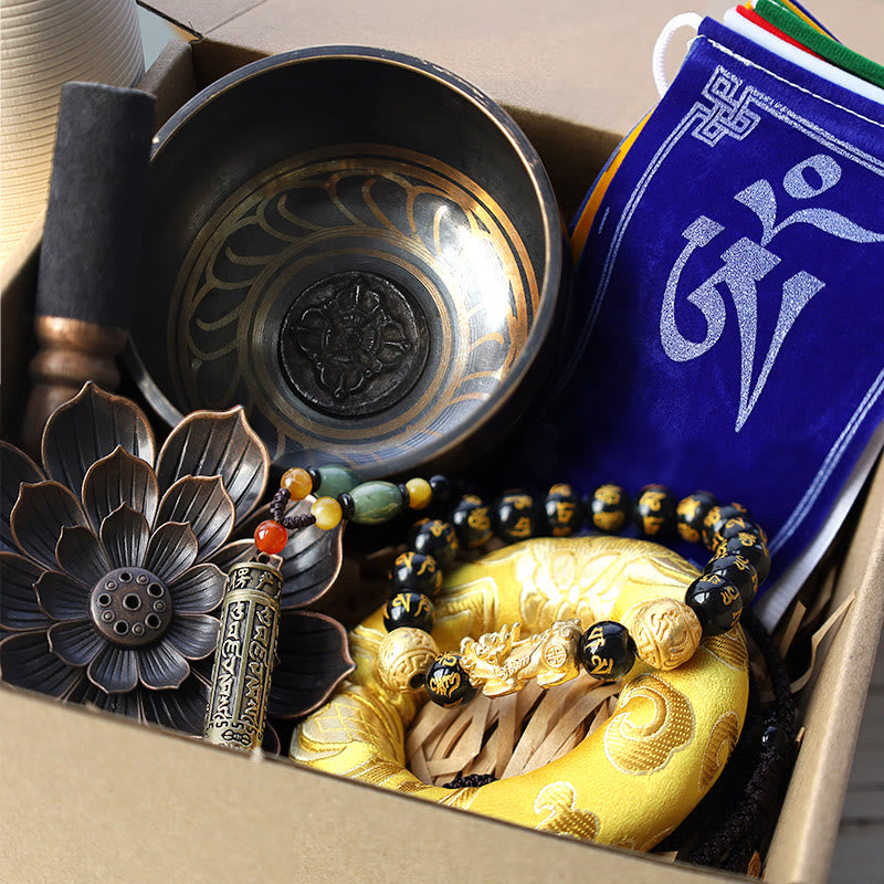 Buddha Stone Tibetan Om Mani Padme Hum Gift Bundle - image 0