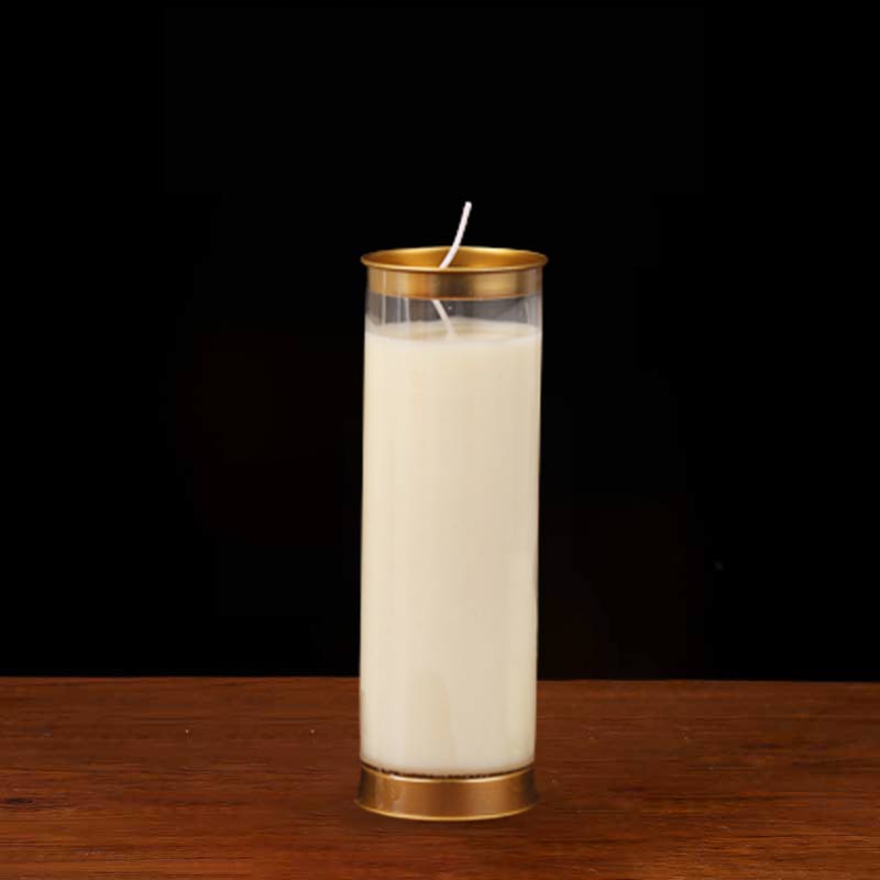 Meditation Prayer Altar Candle Buddhist Temple Rituals Use Items - White - Medium (3 Days) - image 5