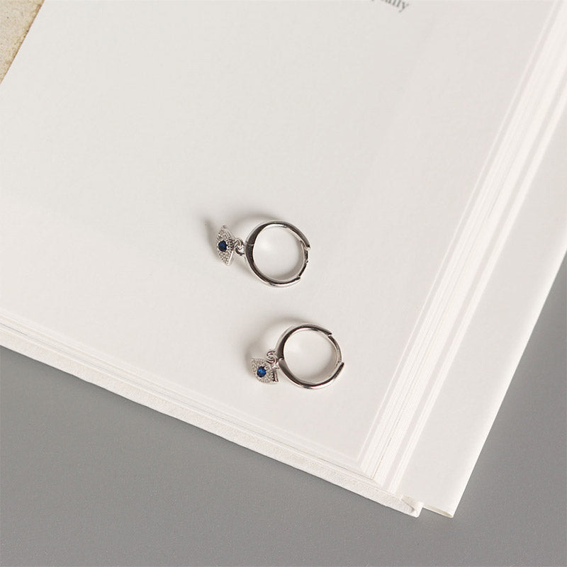 Buddha Stones 925 Sterling Silver Evil Eye Blessing Protection Stud Earrings - image 7