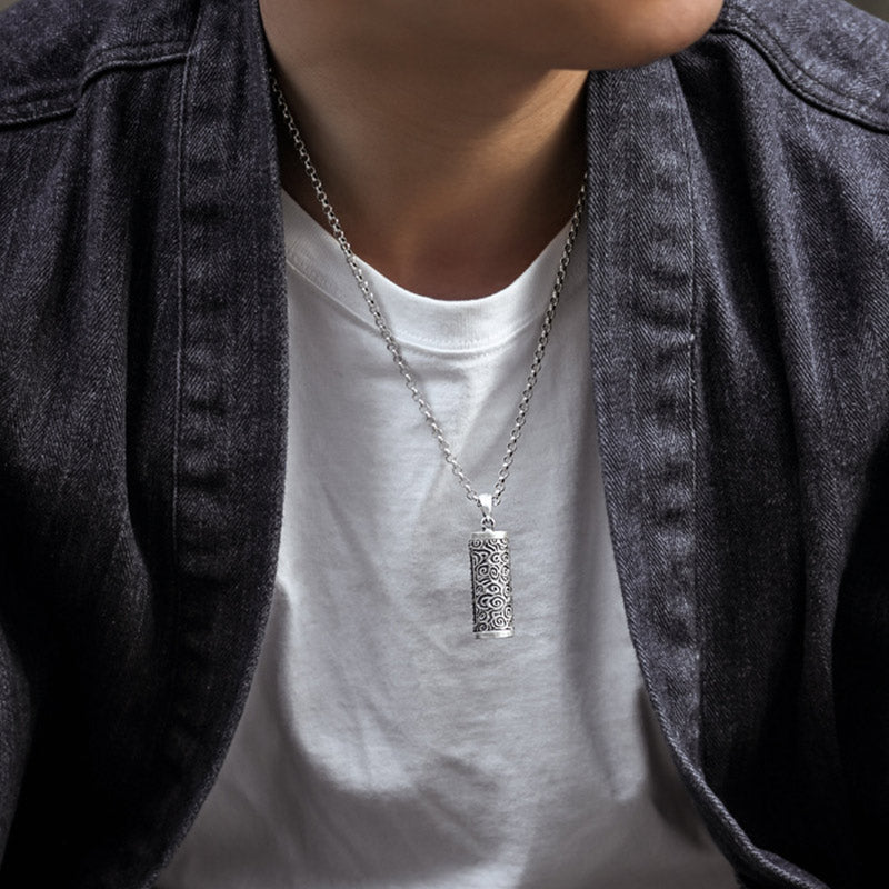 Buddha Stones Six True Words Protection Necklace Pendant - image 4