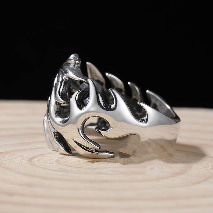 Buddha Stones Dragon Pattern Protection Strength Adjustable Ring - image 12