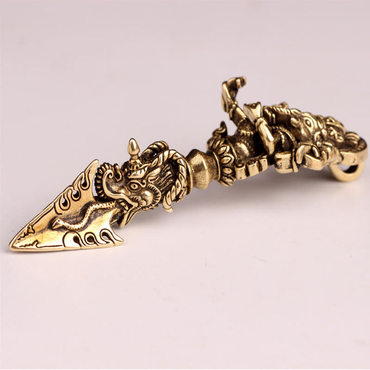 Tibetan Ganesh Ganpati Elephant God of Wealth Dorje Vajra Spiritual Power Necklace Pendant - image 14