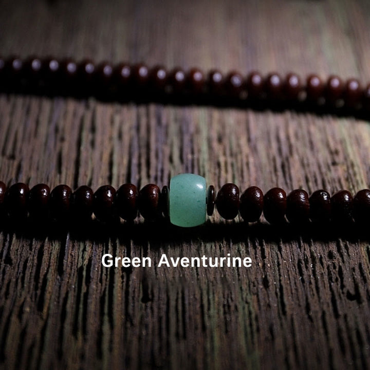 Buddha Stones Natural Tibet 108 Mala Beads Purple Bodhi Seed Three-eyed Dzi Bead Copper Dorje Harmony Bracelet