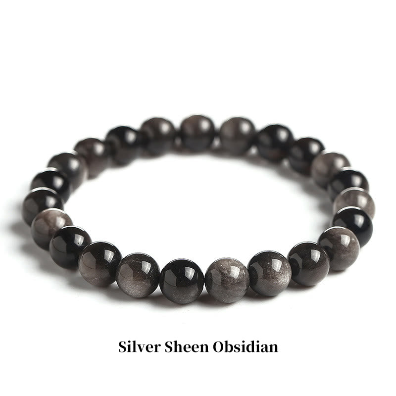 Buddha Stones Natural Stone Quartz Healing Beads Bracelet