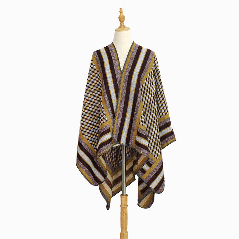 Tibetan Shawl Classic Pattern Winter Cozy Warm Travel Scarf Wrap - image 24