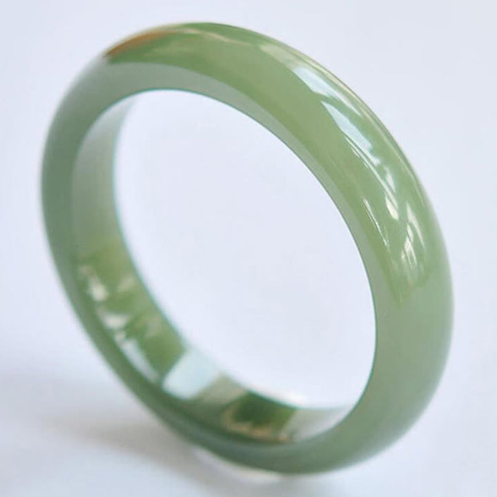 Jade Abundance Blessing Bangle Bracelet - image 7