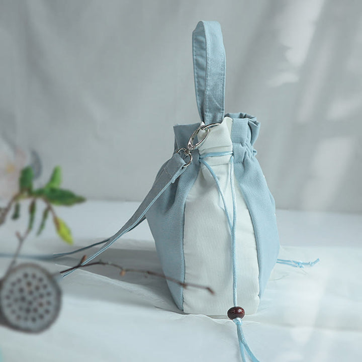 Buddha Stones Handmade Embroidered Flowers Canvas Tote Shoulder Bag Handbag - image 46