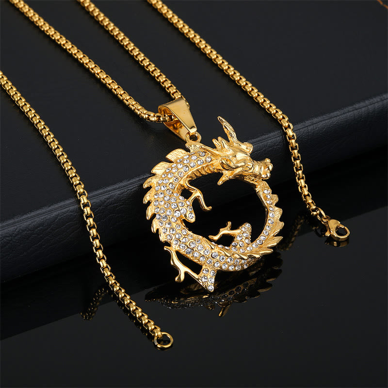 Buddha Stones Chinese Zodiac Dragon Pattern Success Necklace Pendant - image 3