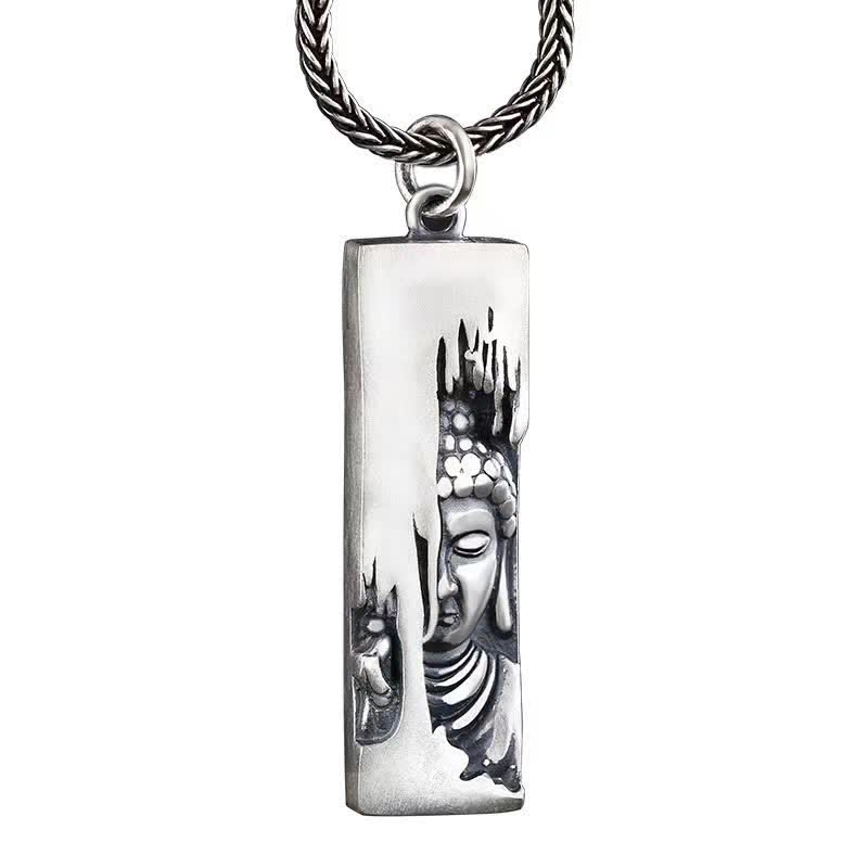 Buddha Stones Tathagata Buddha Strength Protection Amulet Lucky Pendant Necklace - Buddha+60cm Twist Chain - image 16