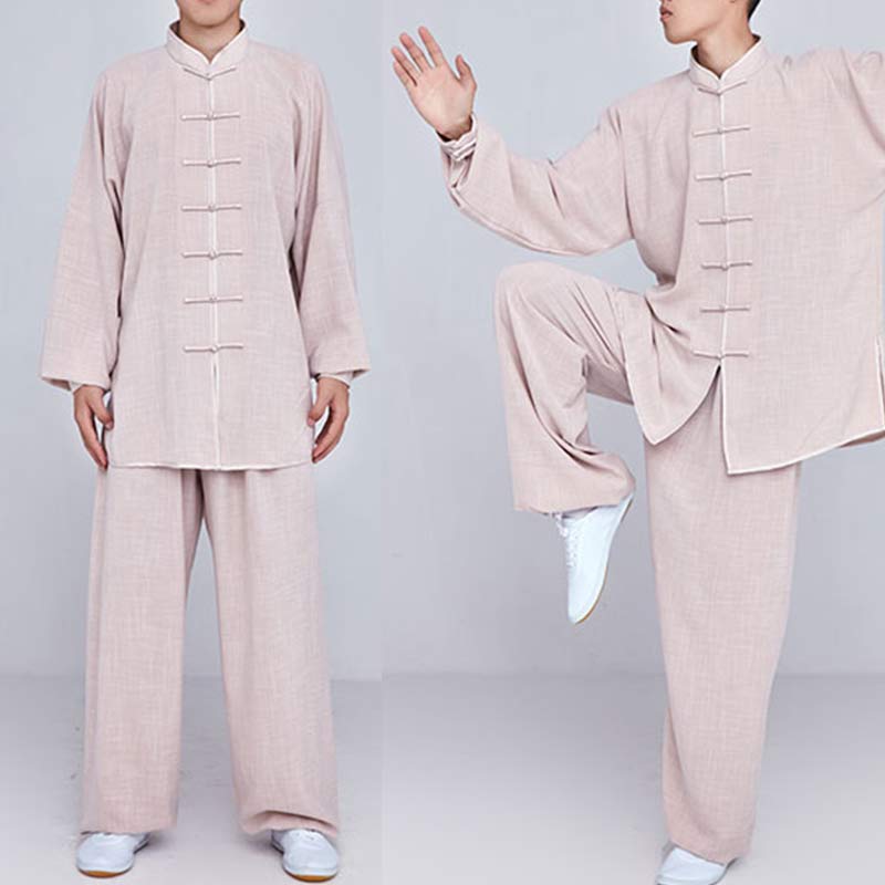 Buddha Stones Meditation Zen Prayer Spiritual Tai Chi Qigong Practice Unisex Embroidery Clothing Set - image 14