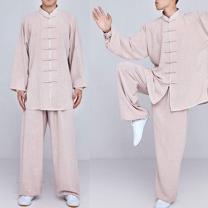 Buddha Stones Meditation Zen Prayer Spiritual Tai Chi Qigong Practice Unisex Embroidery Clothing Set - image 14