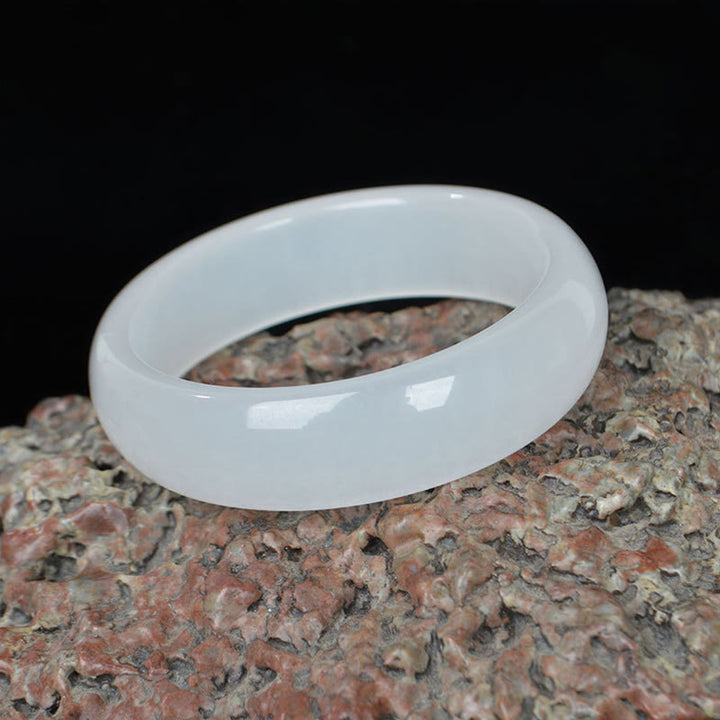 Natural Golden Silk Jade Wealth Luck Bracelet Bangle - image 3