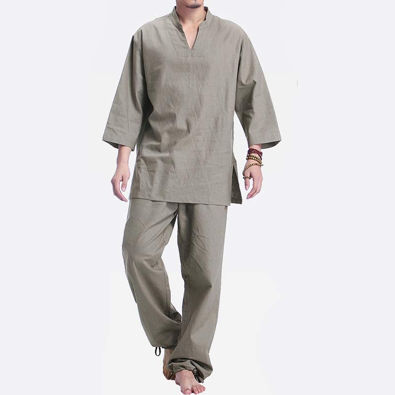 Meditation Prayer Spiritual Zen Practice Yoga Clothing Men's Set - image 1
