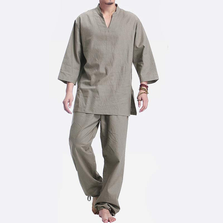 Meditation Prayer Spiritual Zen Practice Yoga Clothing Men's Set - image 1