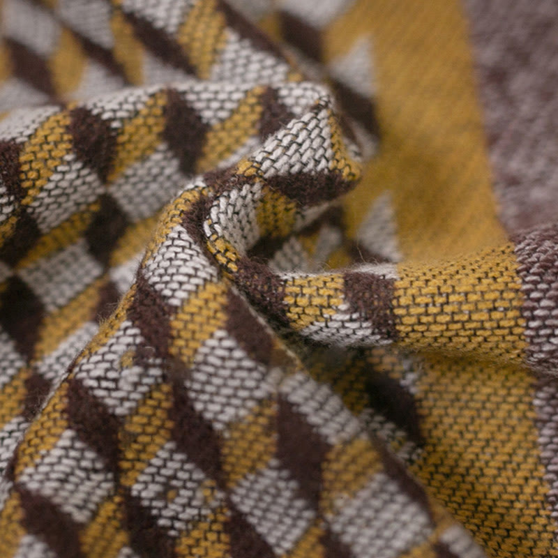 Tibetan Shawl Classic Pattern Winter Cozy Warm Travel Scarf Wrap - image 6