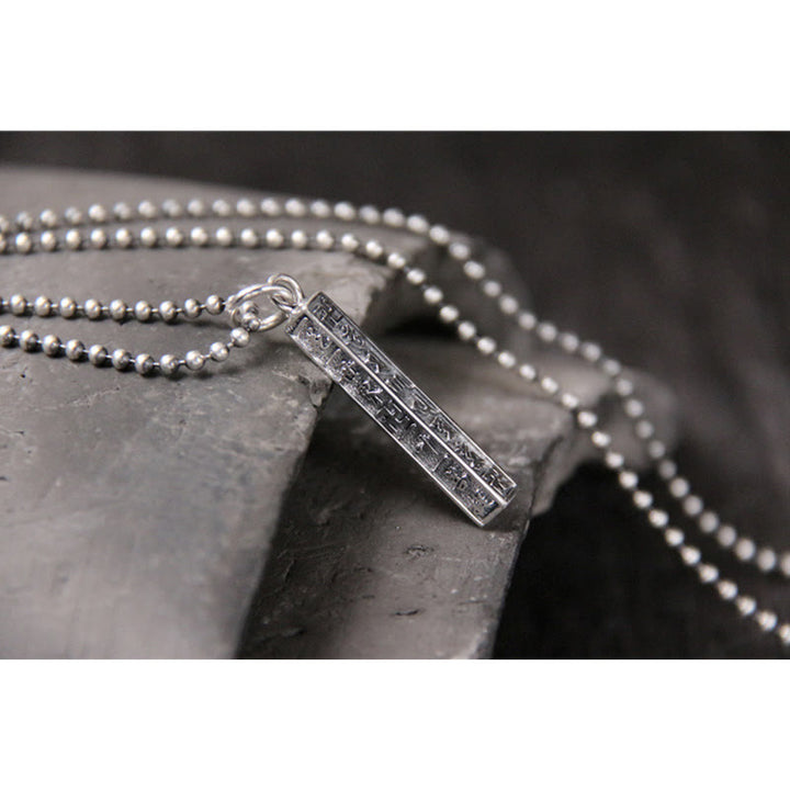 925 Sterling Silver Tibetan Om Mani Padme Hum Buddha Swastika Symbol Wisdom Necklace Pendant - image 6
