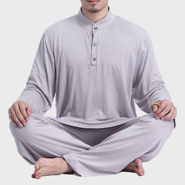 Meditation Prayer Spiritual Zen Tai Chi Practice Yoga Clothing Men's Set