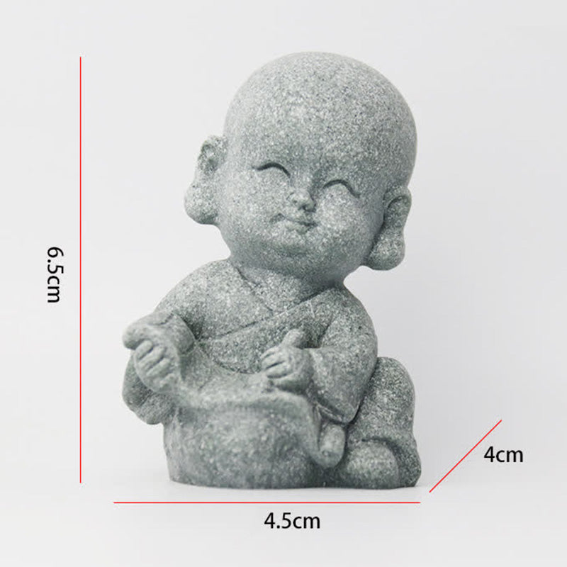 Buddha Stones Meditation Prayer Monk Buddha Statue Serenity Home Decoration - image 10