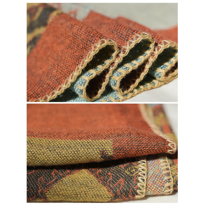 Buddha Stones Tibetan Shawl Diamond Pattern Winter Warm Cloak Scarf - image 16