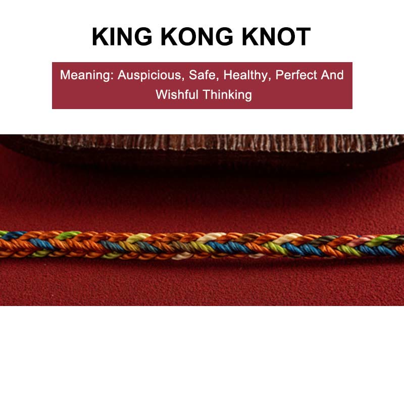 Buddha Stones "May you be healthy and happy" Lucky Multicolored Bracelet - image 3