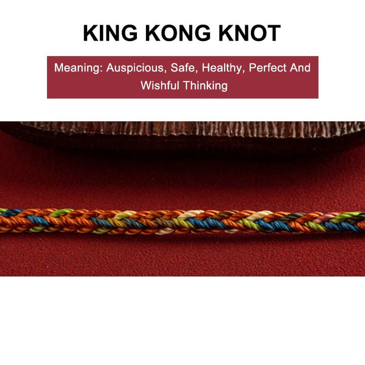 Buddha Stones "May you be healthy and happy" Lucky Multicolored Bracelet - image 3