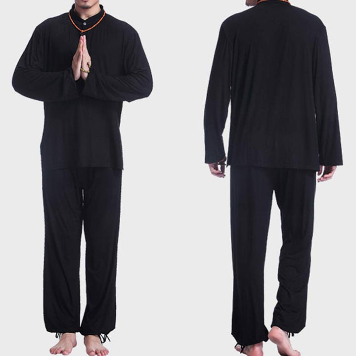 Meditation Prayer Spiritual Zen Tai Chi Practice Yoga Clothing Men's Set