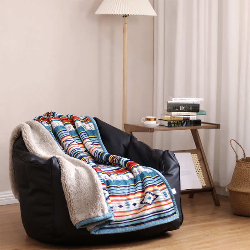 Geometric Warm Soft Bed Throw Blanket - image 1