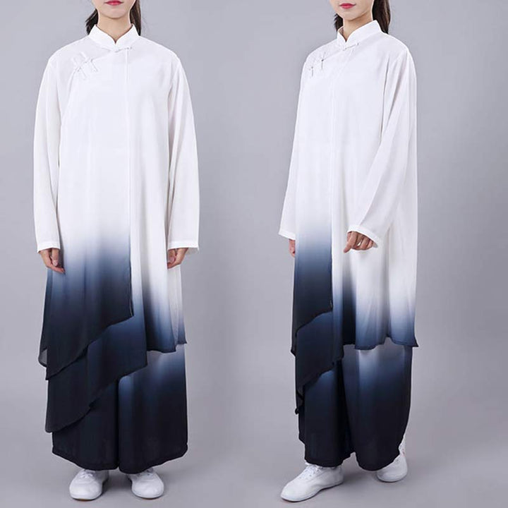 Gradient Painting Meditation Prayer Spiritual Zen Tai Chi Qigong Practice Unisex Clothing Set - image 3