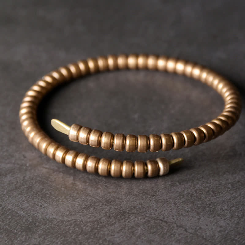 Buddha Stones Vintage Design Copper Balance Adjustable Cuff Bracelet - image 3