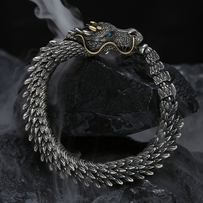 Buddha Stones Nordic Dragon Handmade Amulet Luck Protection Chain Bracelet - image 6