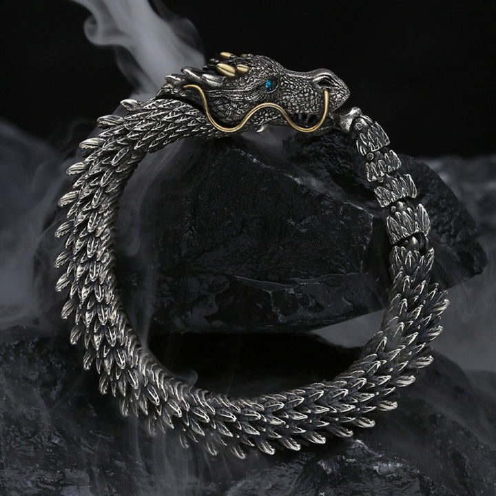 Buddha Stones Nordic Dragon Handmade Amulet Luck Protection Chain Bracelet - image 6