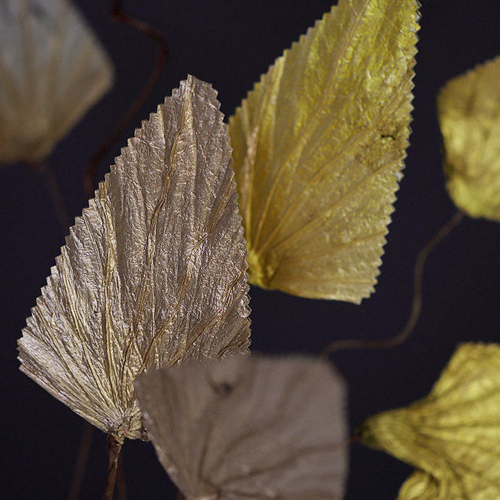 Natural Dried Triangle Lotus Leaf Stemmed Plant Bouquet Home Decoration Ornaments - image 3