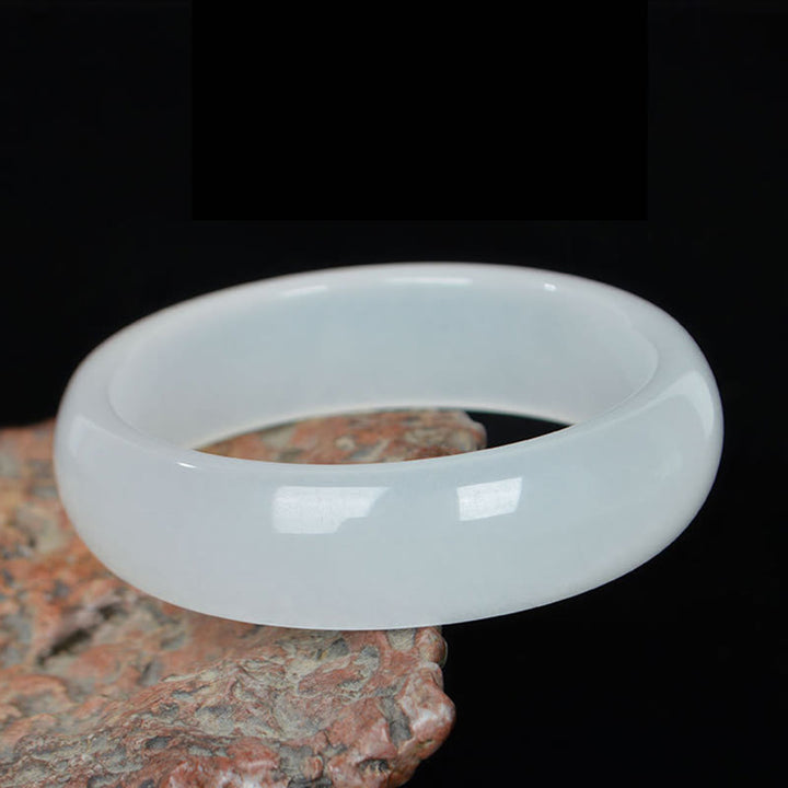 Natural Golden Silk Jade Wealth Luck Bracelet Bangle - image 6