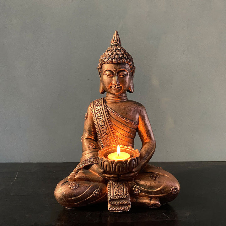 Tibetan Buddha Blessing Decoration Candlestick - 1 - image 0