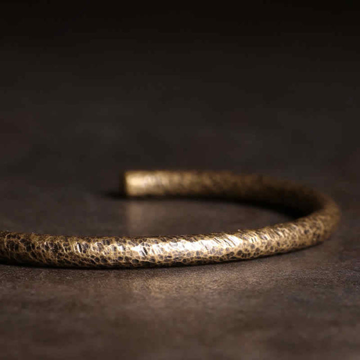 Buddha Stones Rustic Design Copper Balance Adjustable Cuff Bracelet - image 11