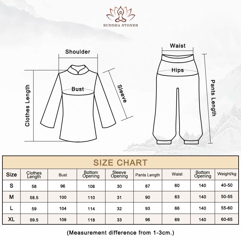 Retro Prayer Zen Spiritual Meditation Practice Chiffon Clothing Women's Set - image 19