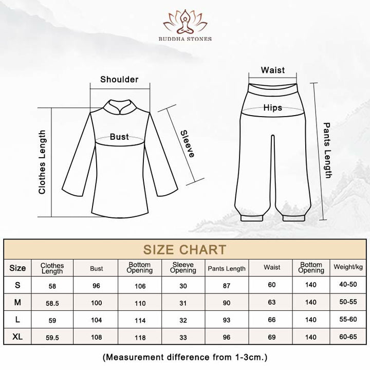 Retro Prayer Zen Spiritual Meditation Practice Chiffon Clothing Women's Set - image 19