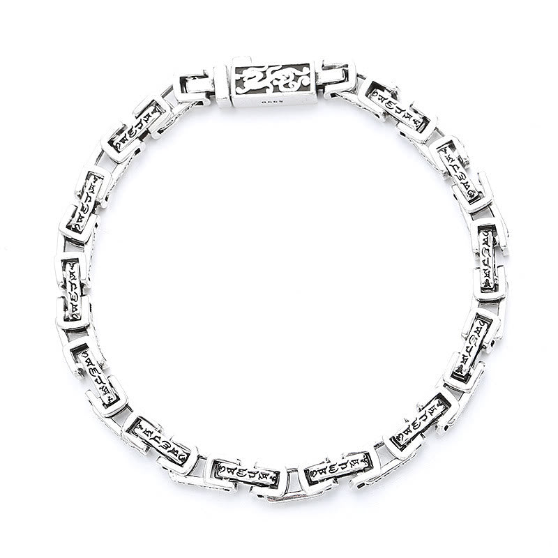 Buddha Stones Dragon Om Mani Padme Hum Engraved Copper Luck Success Bracelet - image 4