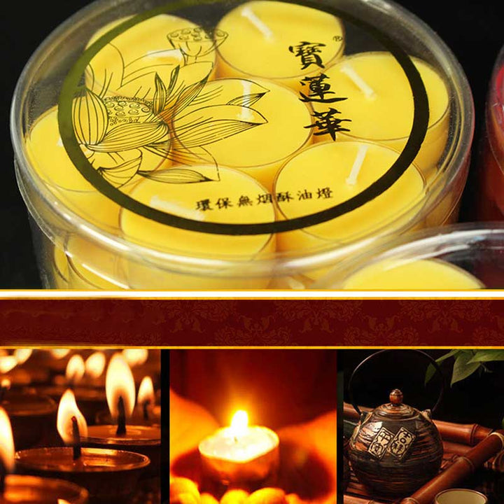 Meditation Prayer Altar Lotus Flower Candle Holder Buddhist Temple Rituals Use Items - image 23