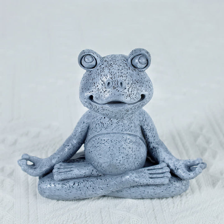 Meditating Zen Dog Cat Frog Decoration - Meditation Frog 12.8CMX5.5CMX10.3CM(300g) - image 10