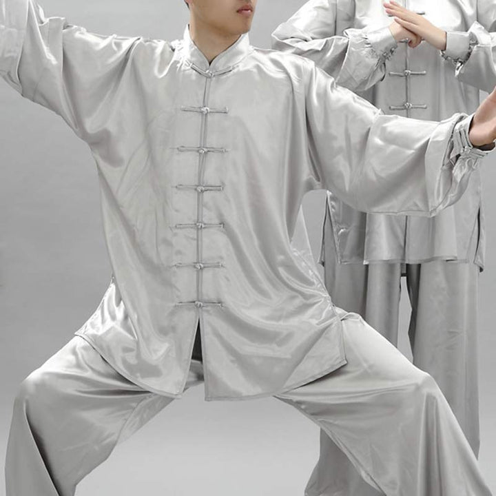 Simple Pattern Meditation Prayer Spiritual Zen Tai Chi Qigong Practice Unisex Clothing Set