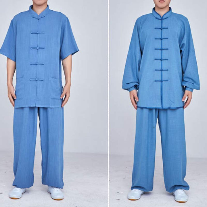 Buddha Stones Meditation Zen Prayer Spiritual Tai Chi Qigong Practice Unisex Embroidery Clothing Set - image 36