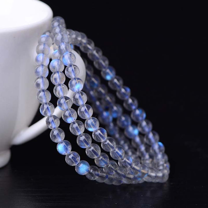 Buddha Stones Natural Moonstone Healing Beads Bracelet - image 4