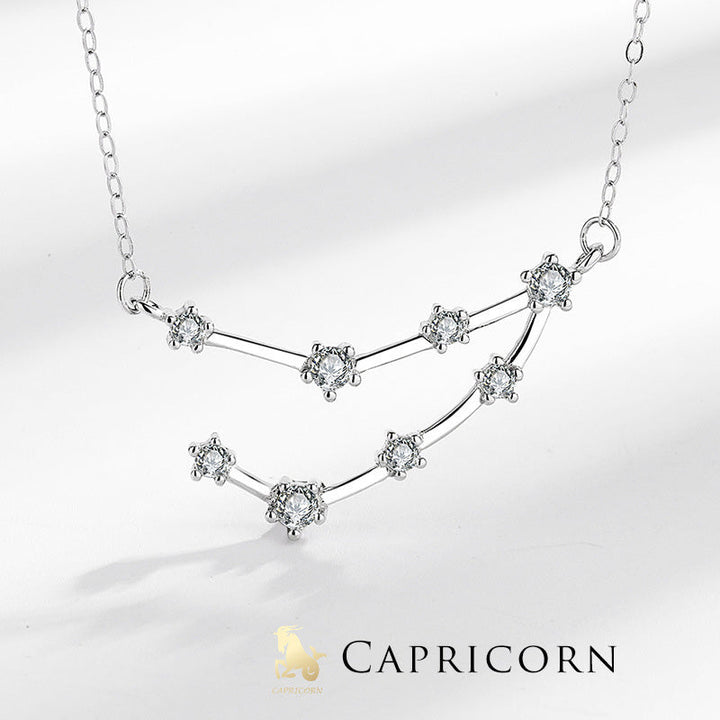 925 Sterling Silver 12 Constellations of the Zodiac Astrology Blessing Necklace Pendant (Extra 30% Off | USE CODE: FS30) - Capricorn - image 28
