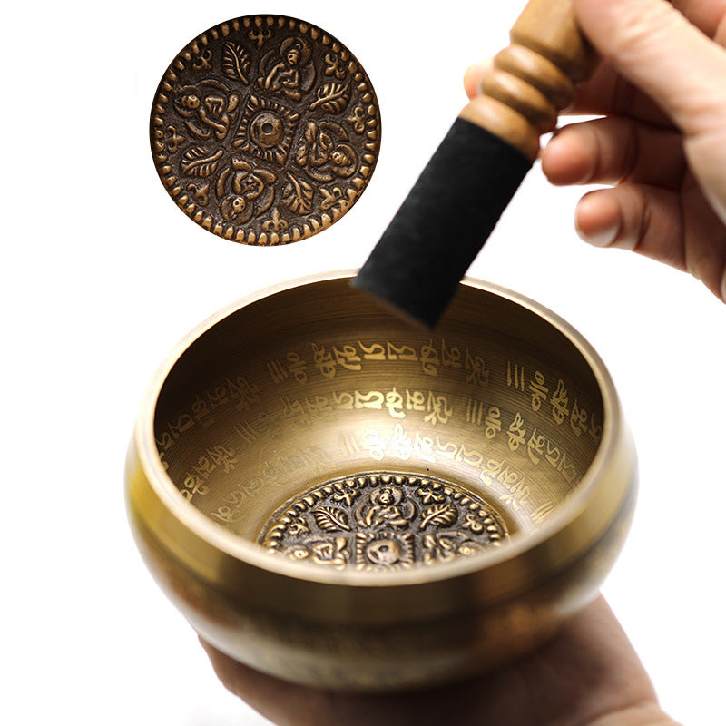 Tibetan Sound Bowl Handcrafted for Yoga Mindfulness and Meditation Singing Bowl Set - image 10