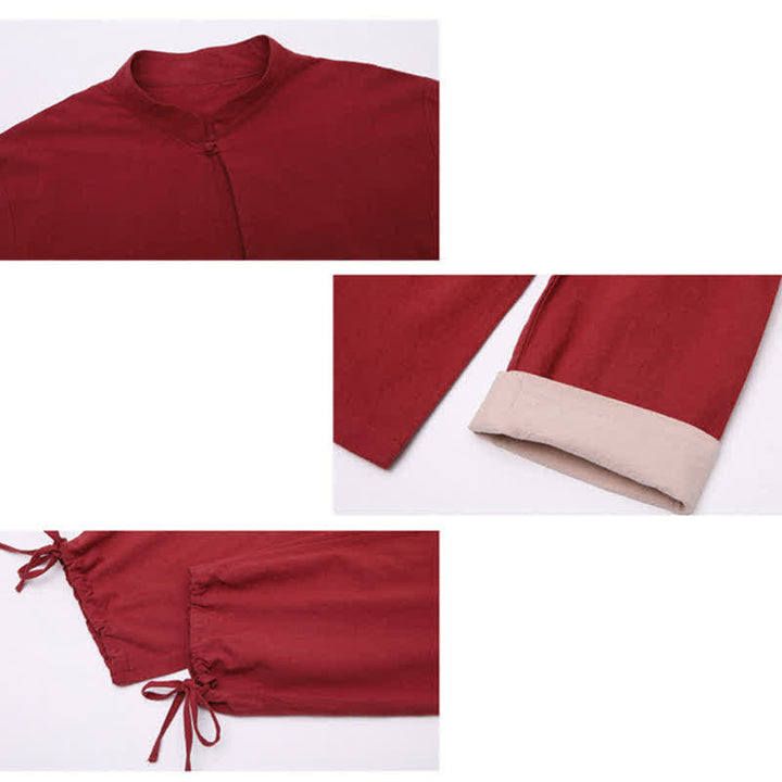 Spiritual Zen Meditation Yoga Prayer Practice Cotton Linen Clothing Men's Set - image 7